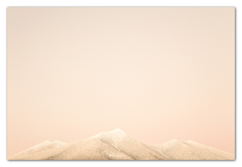 Flagstaff15 Snow covered San Francisco Peaks at sunset Flagstaff Arizona